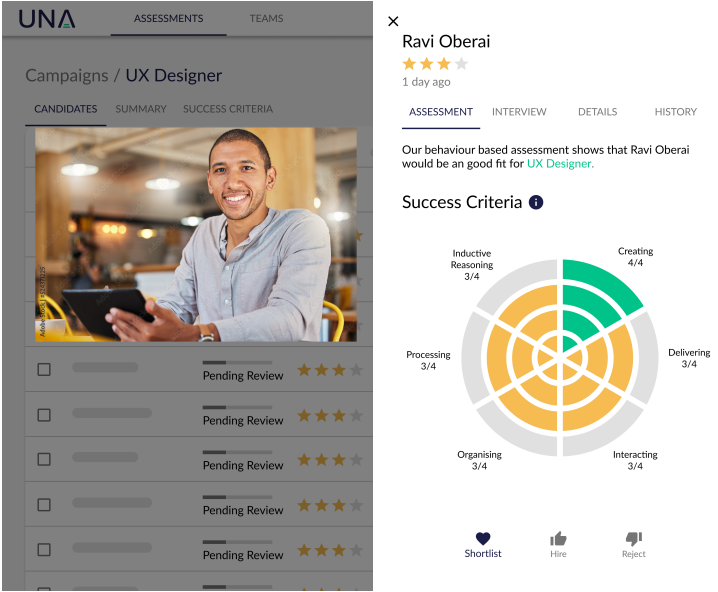 Arctic Shores: Behaviour-based assessments for recruitment