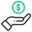 Icons_Cost of hire - Green-black
