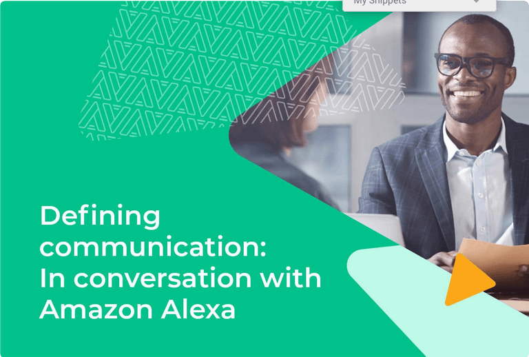 Defining communication: In conversation with Amazon Alexa